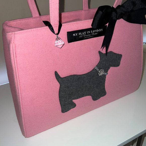 My Flat in London Scottie Dog Wool Felt Purse - Picture 3 of 5